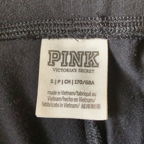 Pink Victoria Secret black leggings - Picture 3 of 3